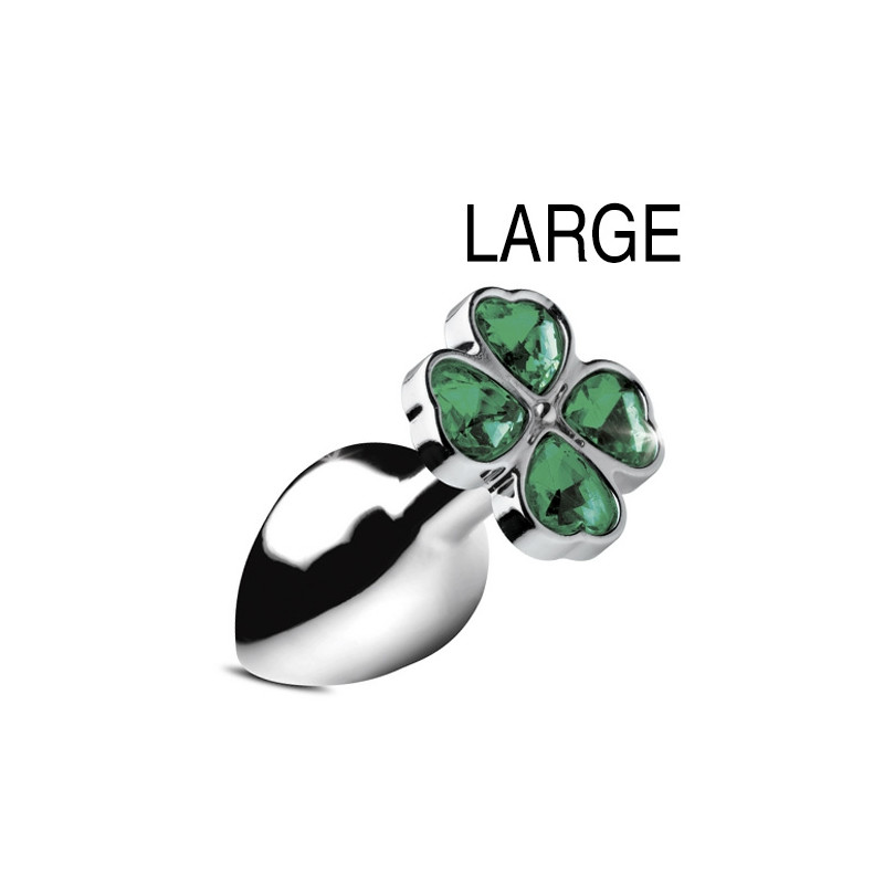 Booty Sparks Plug bijou Lucky Gem Trèfle 9 x 4 cm